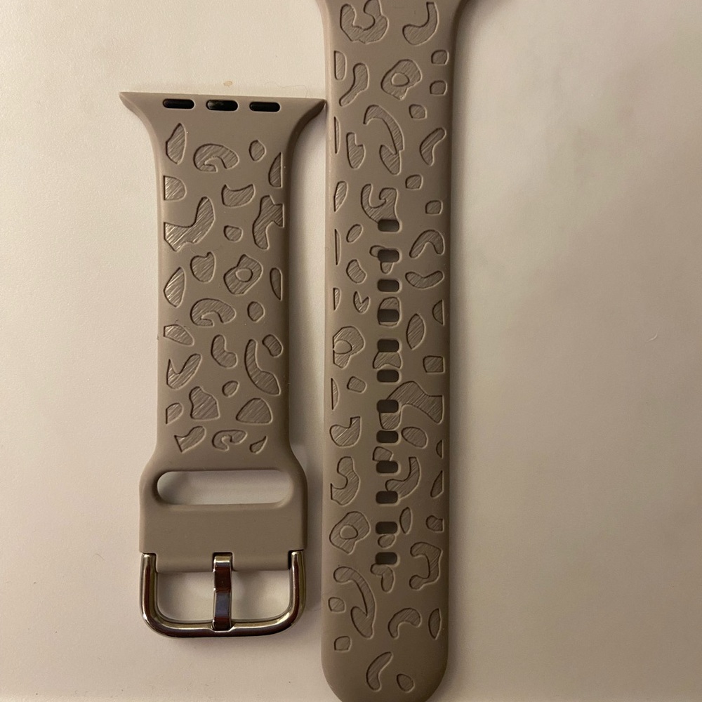 Gray leopard Patterned Watch Band